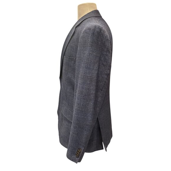 Rodd & Gunn Wool Blend Blazer Men’s L Blue Glen Plaid Check Sport Coat Woven - Picture 3 of 12